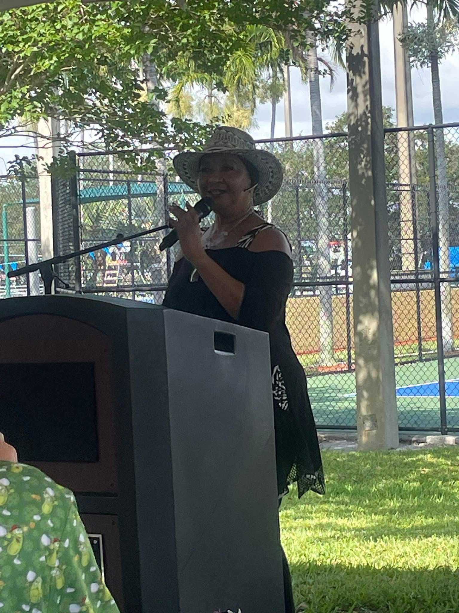 Pompano Beach, FL STEM TechRec Center Ribbon Cutting Event May 2025 Council Member Speaking