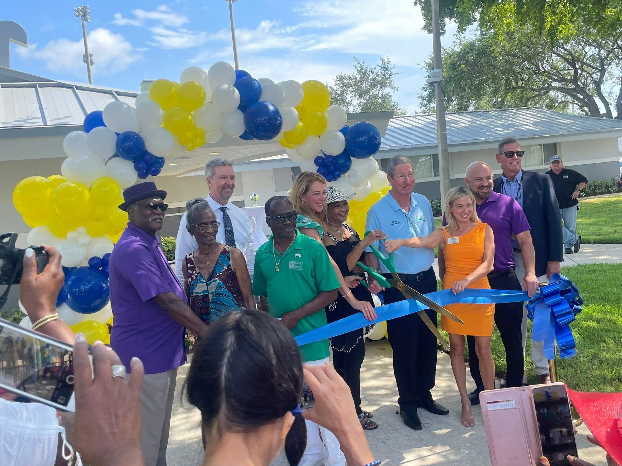 Pompano Beach, FL STEM TechRec Center Ribbon Cutting Event May 2025 - Staff & Guest & Council Members